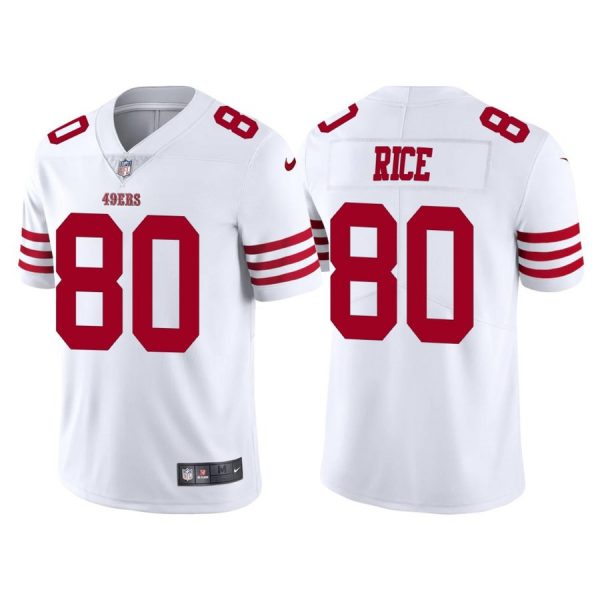 Personalized Men’s San Francisco 49ers Jerry Rice 2022 Limited Stitched Jersey White