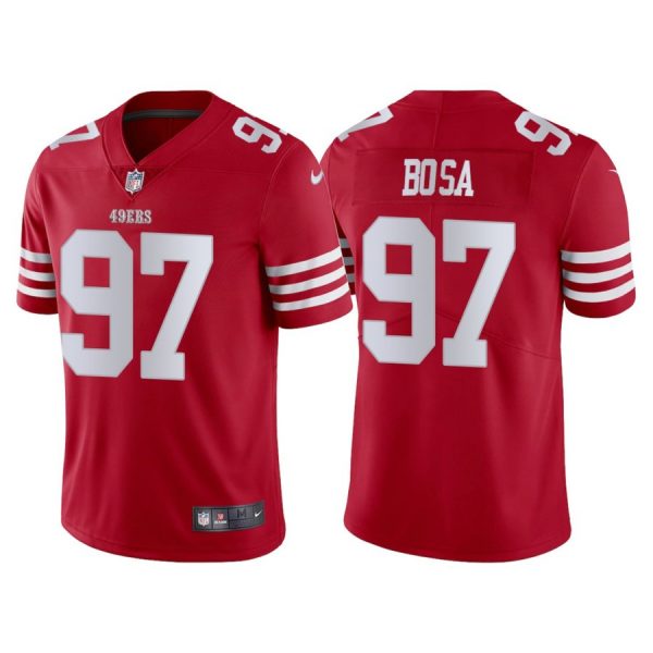Personalized Men’s San Francisco 49ers Nick Bosa 2022 Limited Stitched Jersey Scarlet