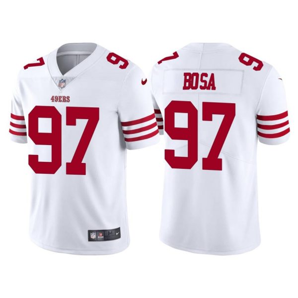 Personalized Men’s San Francisco 49ers Nick Bosa 2022 Limited Stitched Jersey White