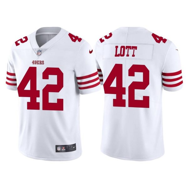 Personalized Men’s San Francisco 49ers Ronnie Lott 2022 Limited Stitched Jersey White