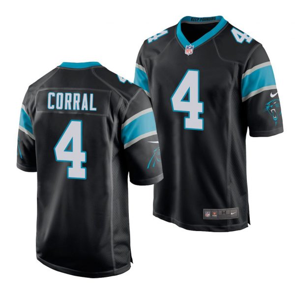 Personalized Men’s Carolina Panthers Matthew Corral 2022 NFL Draft Stitched Jersey Black
