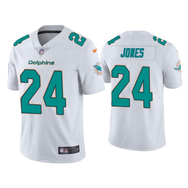 Personalized Men’s Byron Jones Miami Dolphins Limited Stitched Jersey White