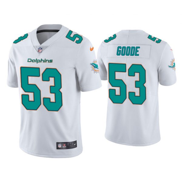 Personalized Men’s Cameron Goode Miami Dolphins Limited Stitched Jersey White