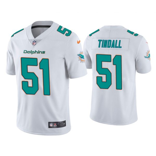Personalized Men’s Channing Tindall Miami Dolphins Limited Stitched Jersey White