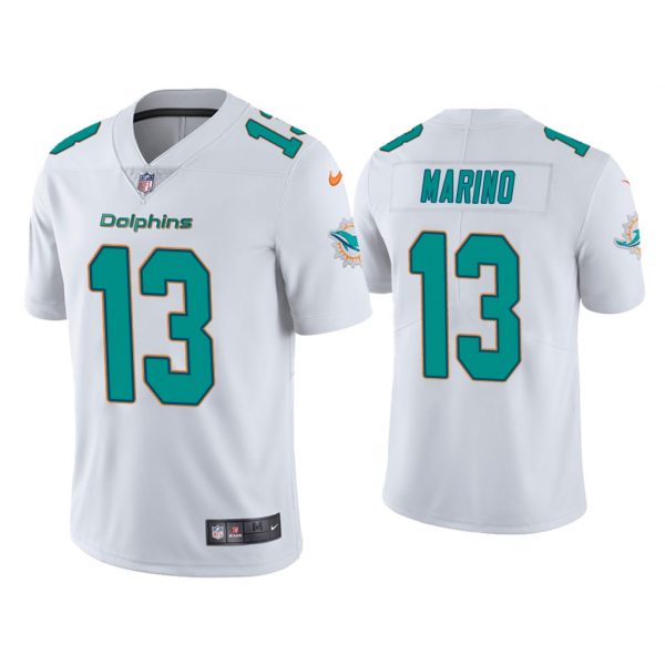 Personalized Men’s Dan Marino Miami Dolphins Limited Stitched Jersey White
