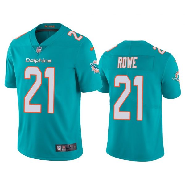 Personalized Men’s Eric Rowe Miami Dolphins Limited Stitched Jersey Aqua