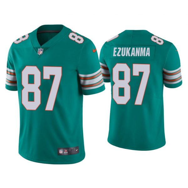 Personalized Men’s Erik Ezukanma Miami Dolphins Throwback Limited Stitched Jersey Aqua