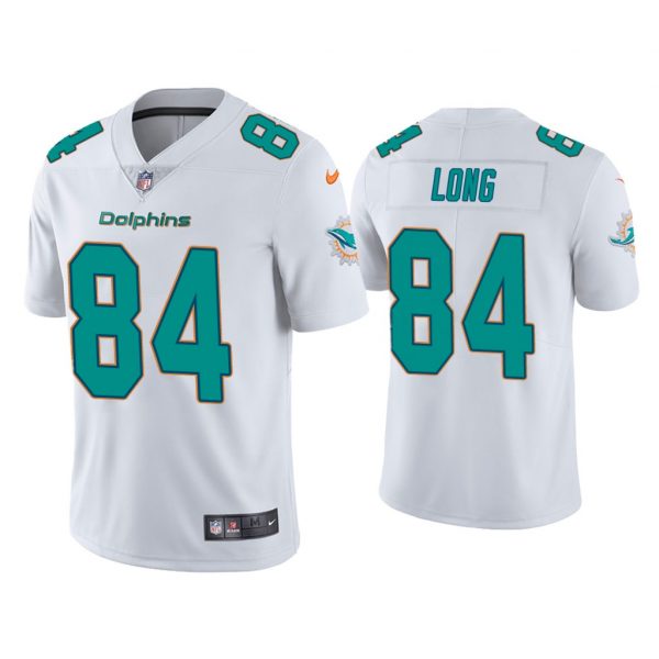 Personalized Men’s Hunter Long Miami Dolphins Limited Stitched Jersey White