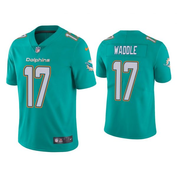 Personalized Men’s Jaylen Waddle Miami Dolphins Limited Stitched Jersey Aqua