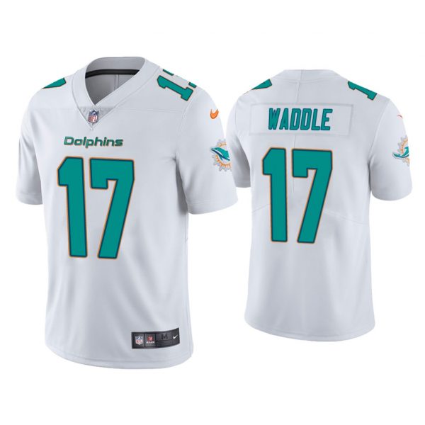 Personalized Men’s Jaylen Waddle Miami Dolphins Limited Stitched Jersey White