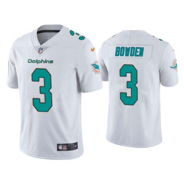 Personalized Men’s Lynn Bowden Miami Dolphins Limited Stitched Jersey White