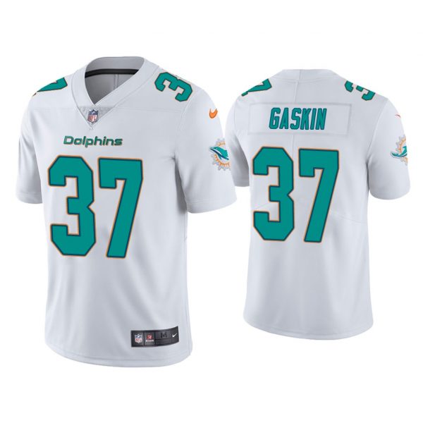 Personalized Men’s Myles Gaskin Miami Dolphins Limited Stitched Jersey White