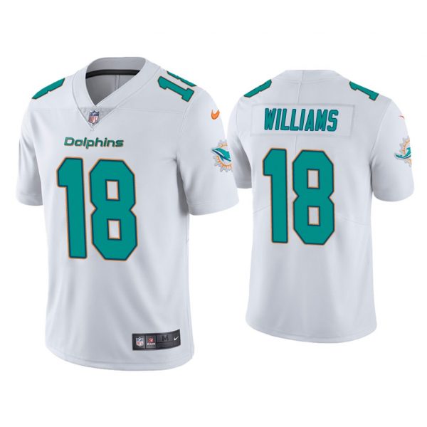 Personalized Men’s Preston Williams Miami Dolphins Limited Stitched Jersey White