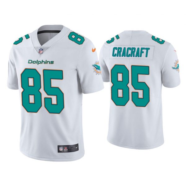 Personalized Men’s River Cracraft Miami Dolphins Limited Stitched Jersey White