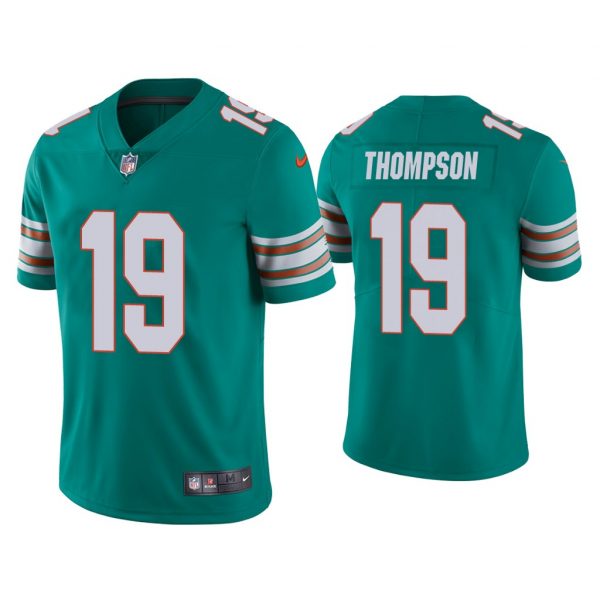 Personalized Men’s Skylar Thompson Miami Dolphins Throwback Limited Stitched Jersey Aqua