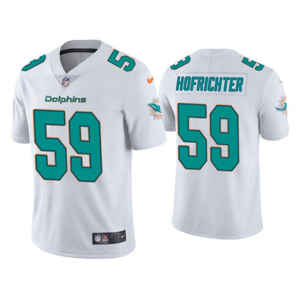 Personalized Men’s Sterling Hofrichter Miami Dolphins Limited Stitched Jersey White