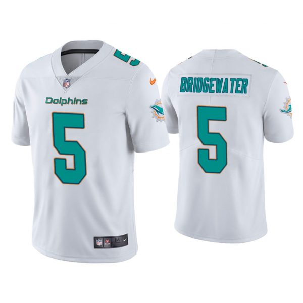 Personalized Men’s Teddy Bridgewater Miami Dolphins Limited Stitched Jersey White