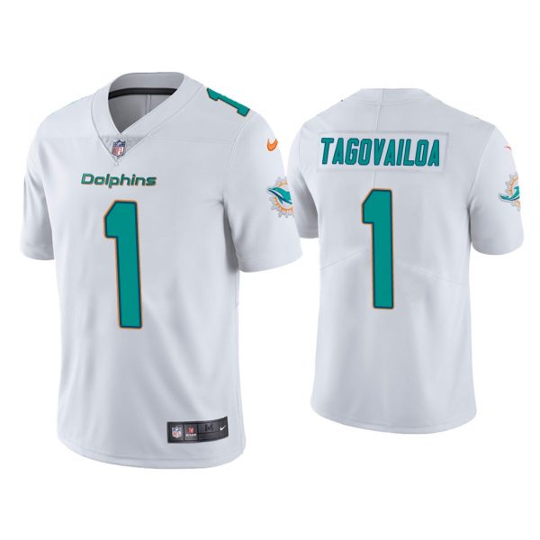 Personalized Men’s Tua Tagovailoa Miami Dolphins Limited Stitched Jersey White
