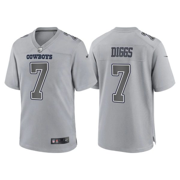 Personalized Youth Dallas Cowboys Trevon Diggs Gray Atmosphere Fashion Stitched Jersey