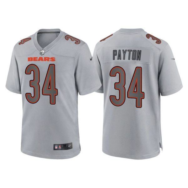 Personalized Youth Chicago Bears Walter Payton Gray Atmosphere Fashion Stitched Jersey