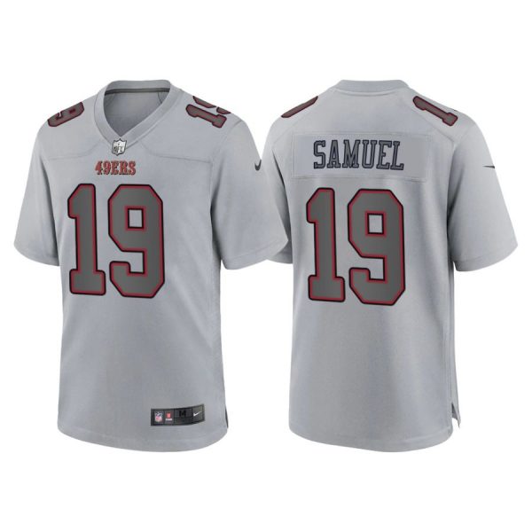 Personalized Youth San Francisco 49ers Deebo Samuel Gray Atmosphere Fashion Stitched Jersey