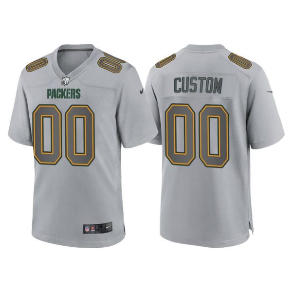 Personalized Men’s Green Bay Packers Gray Atmosphere Fashion Stitched Jersey