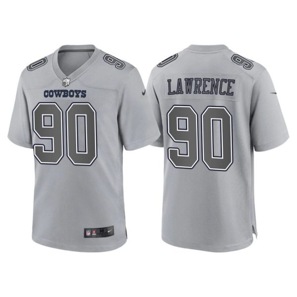 Personalized Men’s Dallas Cowboys Demarcus Lawrence Gray Atmosphere Fashion Stitched Jersey