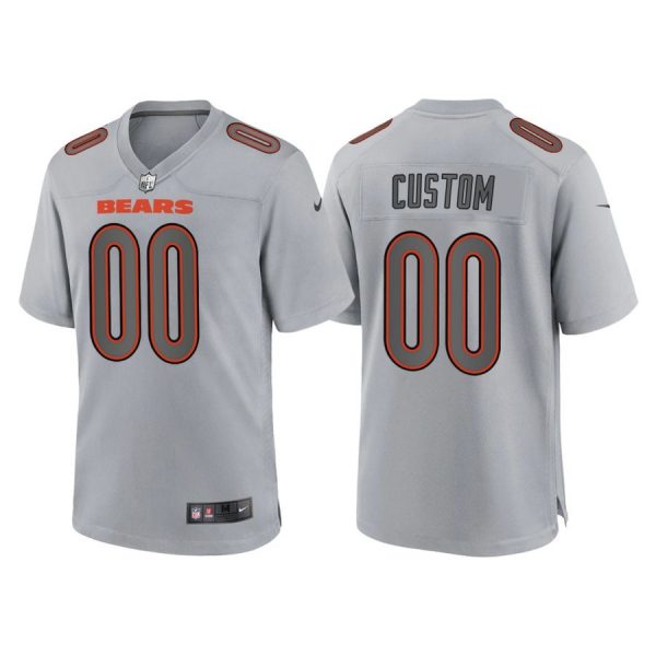 Personalized Men’s Chicago Bears Gray Atmosphere Fashion Stitched Jersey