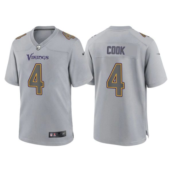 Personalized Men’s Minnesota Vikings Dalvin Cook Gray Atmosphere Fashion Stitched Jersey