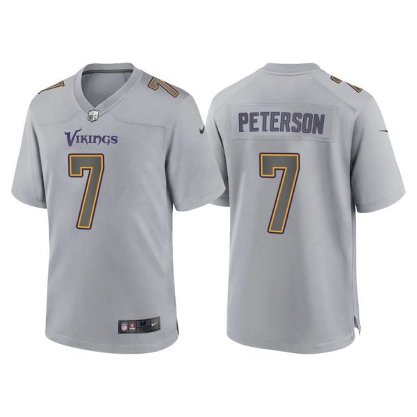 Personalized Men’s Minnesota Vikings Patrick Peterson Gray Atmosphere Fashion Stitched Jersey