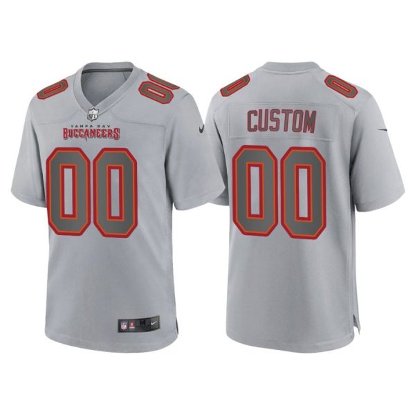 Personalized Men’s Tampa Bay Buccaneers Gray Atmosphere Fashion Stitched Jersey