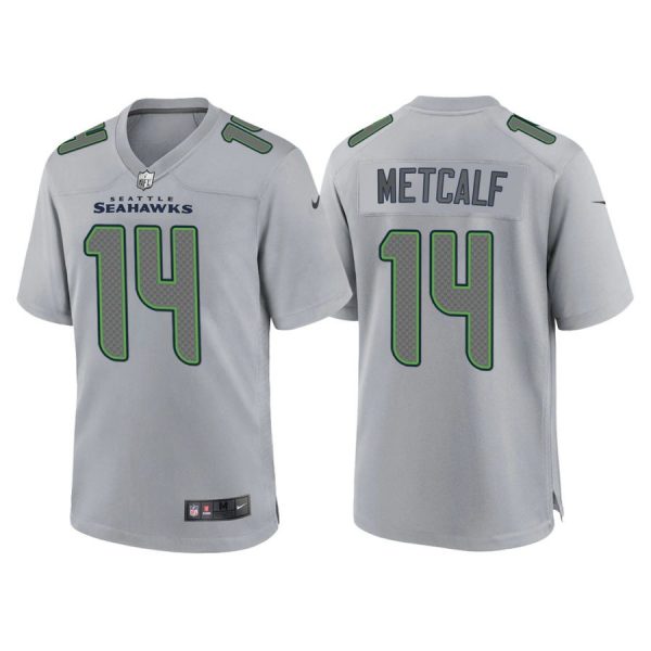 Personalized Men’s Seattle Seahawks DK Metcalf Gray Atmosphere Fashion Stitched Jersey