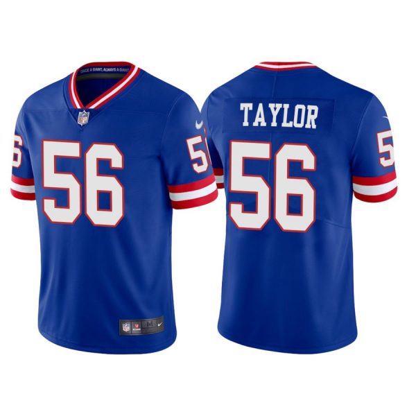 Personalized Youth New York Giants Lawrence Taylor Royal Classic Limited Stitched Jersey