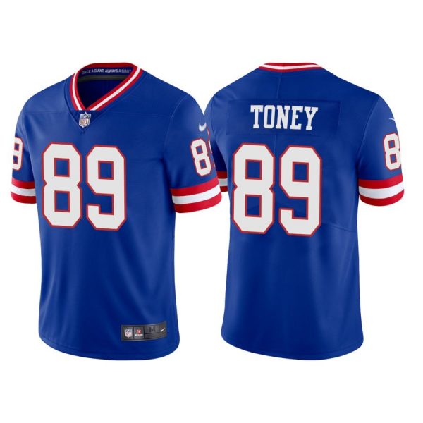 Personalized Youth New York Giants Kadarius Toney Royal Classic Limited Stitched Jersey