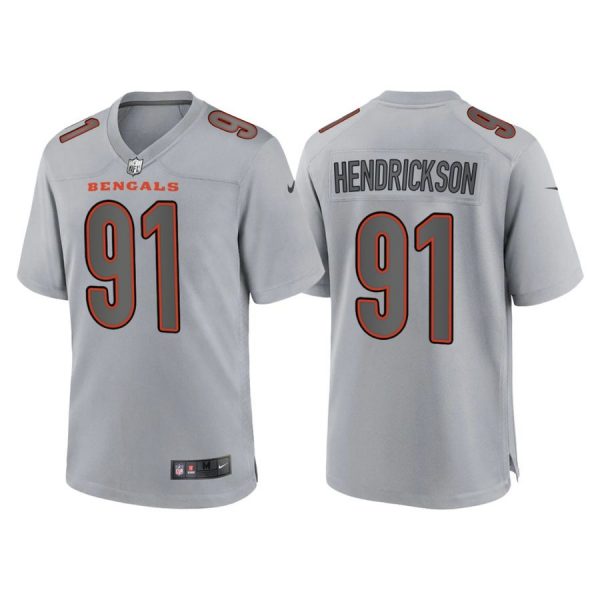 Personalized Youth Cincinnati Bengals Trey Hendrickson Gray Atmosphere Fashion Stitched Jersey