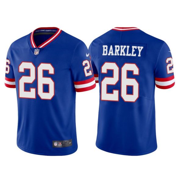 Personalized Women’s New York Giants Saquon Barkley Royal Classic Limited Stitched Jersey