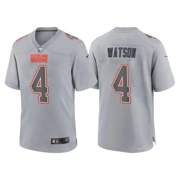 Personalized Women’s Cleveland Browns Deshaun Watson Gray Atmosphere Fashion Stitched Jersey