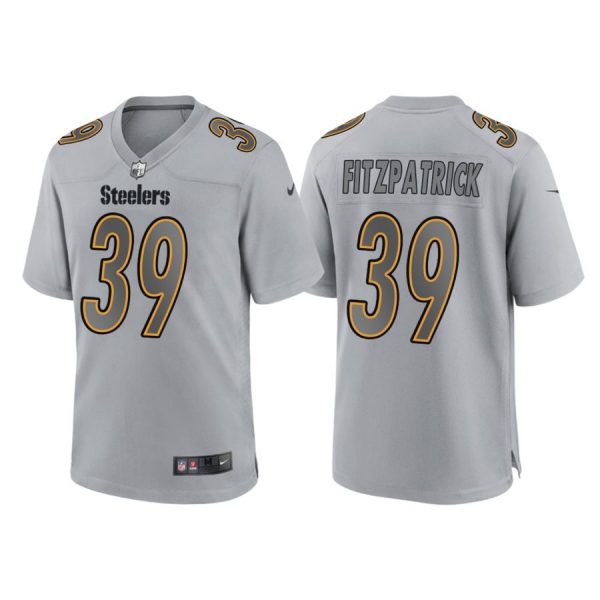 Personalized Women’s Pittsburgh Steelers Minkah Fitzpatrick Gray Atmosphere Fashion Stitched Jersey