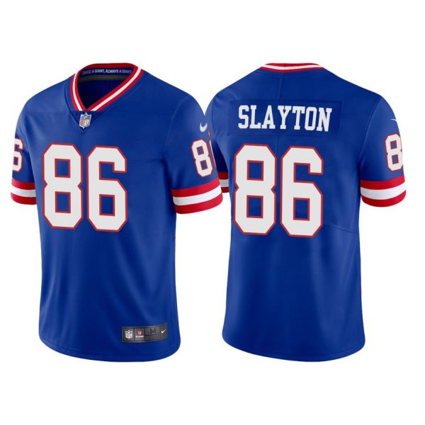 Personalized Men’s New York Giants Darius Slayton Royal Classic Limited Stitched Jersey