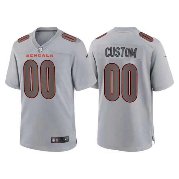 Personalized Men’s Cincinnati Bengals Gray Atmosphere Fashion Stitched Jersey