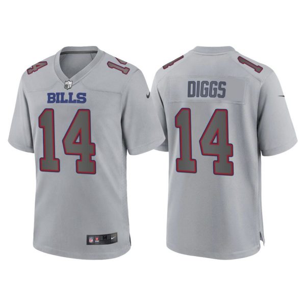 Personalized Men’s Buffalo Bills Stefon Diggs Gray Atmosphere Fashion Stitched Jersey