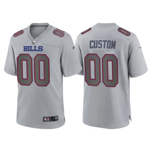 Personalized Men’s Buffalo Bills Gray Atmosphere Fashion Stitched Jersey