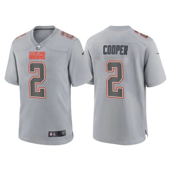 Personalized Men’s Cleveland Browns Amari Cooper Gray Atmosphere Fashion Stitched Jersey