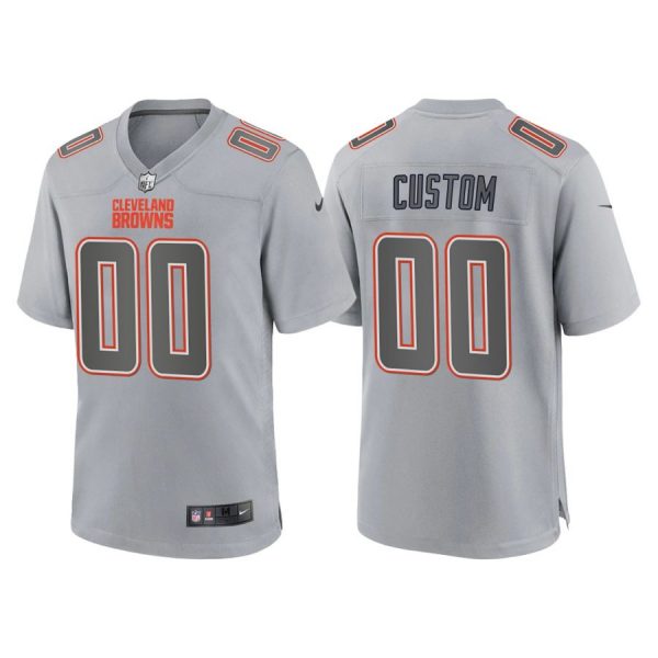Personalized Men’s Cleveland Browns Gray Atmosphere Fashion Stitched Jersey