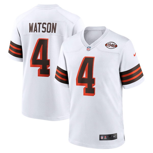 Personalized Deshaun Watson Cleveland Browns Alternate Game Jersey – White