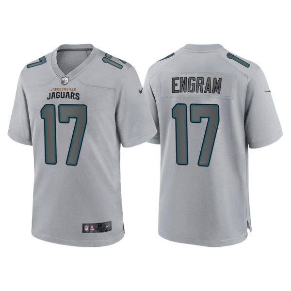 Personalized Men’s Jacksonville Jaguars Evan Engram Gray Atmosphere Fashion Stitched Jersey