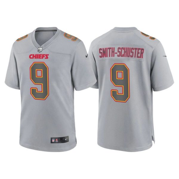 Personalized Men’s Kansas City Chiefs Juju Smith Schuster Gray Atmosphere Fashion Stitched Jersey