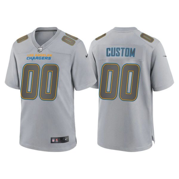 Personalized Men’s Los Angeles Chargers Gray Atmosphere Fashion Stitched Jersey