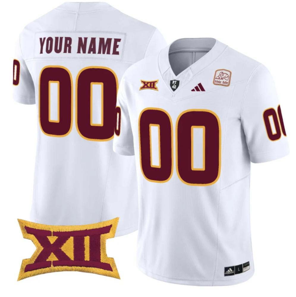 Personalized Custom Arizona State Sun Devils Jersey Limited College Football White