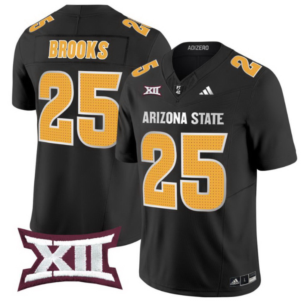 Personalized DeCarlos Brooks Jersey #25 Arizona State Sun Devils 2024 Limited Black